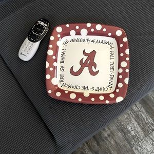 COPY - Magnolia Lane University of Alabama square serving plate
